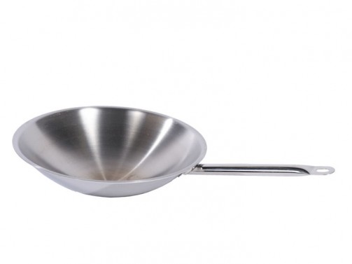 Patelnia Wok do płyty indukcyjnej , śr. 38 cm, stal nierdzewna