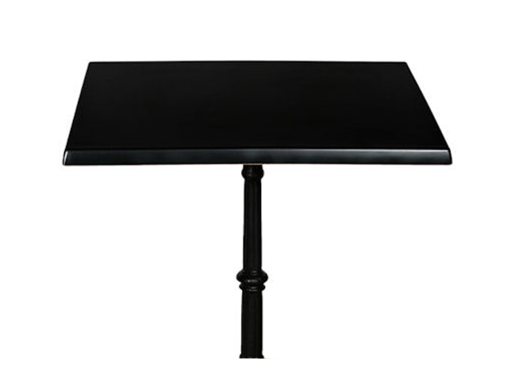 Blat do stołu, 60 x 60 cm, czarny, (bez nogi)