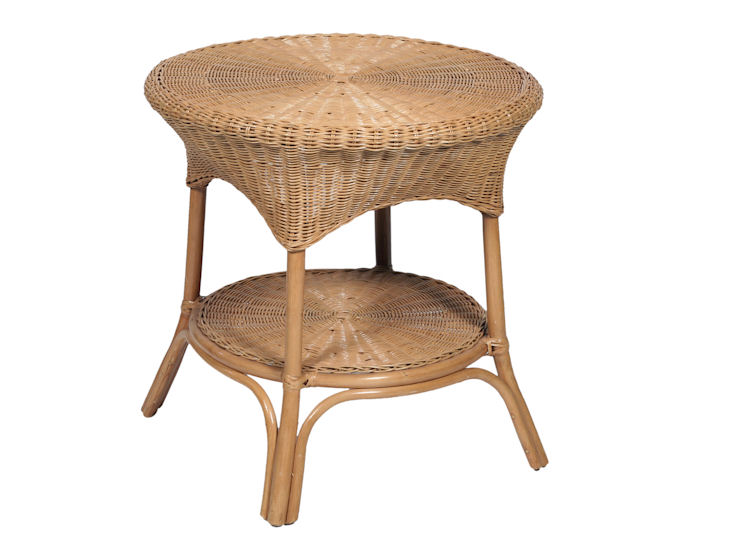 Stolik Italia, rattan, śr. 65 cm